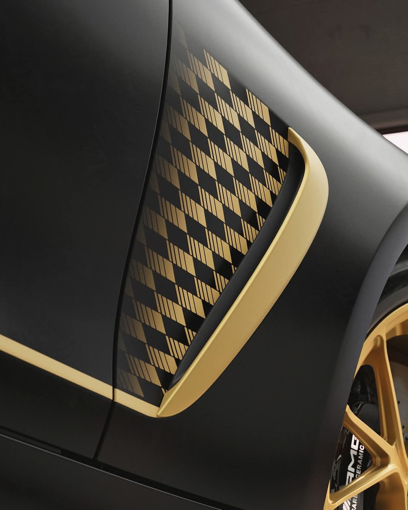 Original AMG trim and material photograph