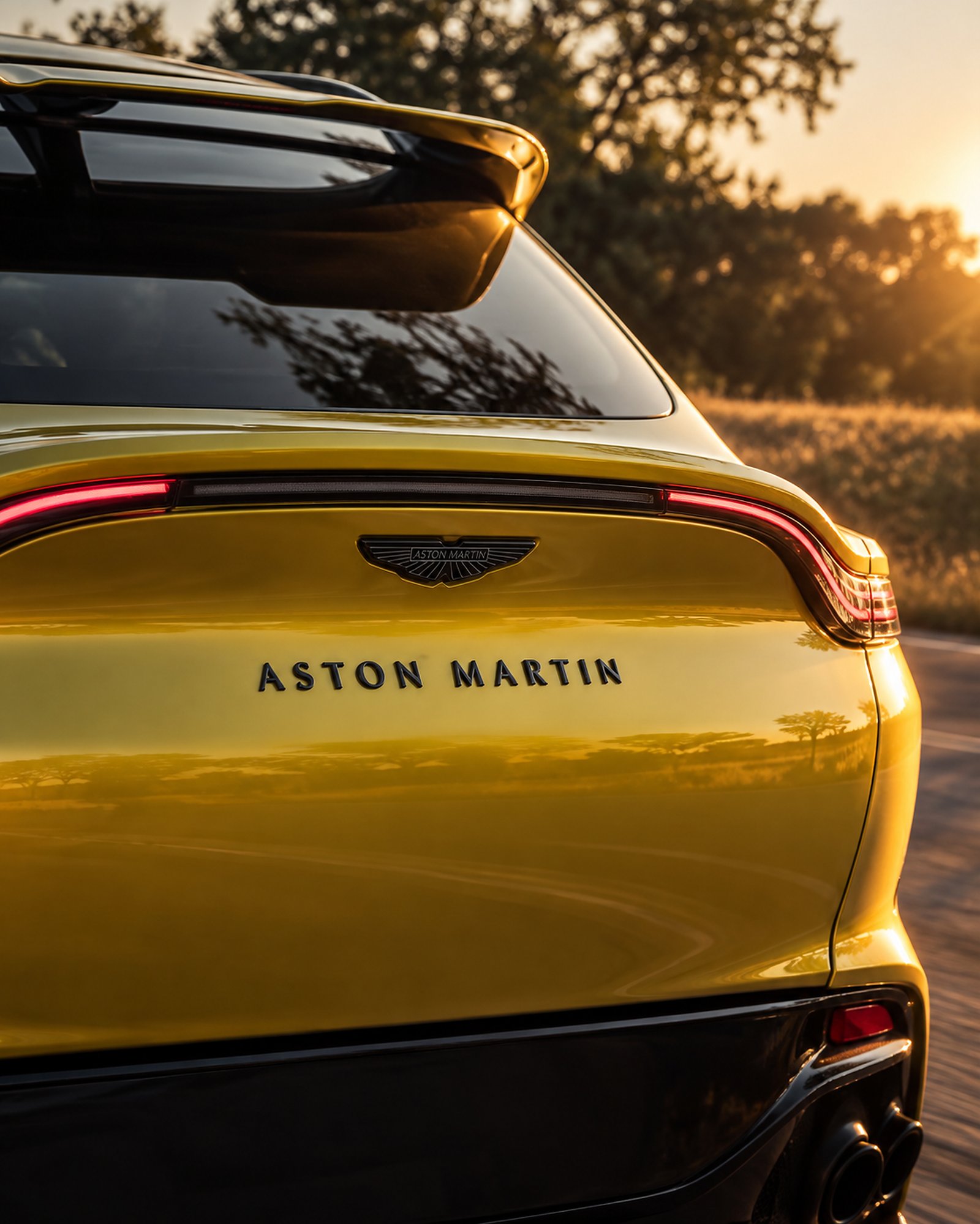 Aston Martin DBX rear identity detail