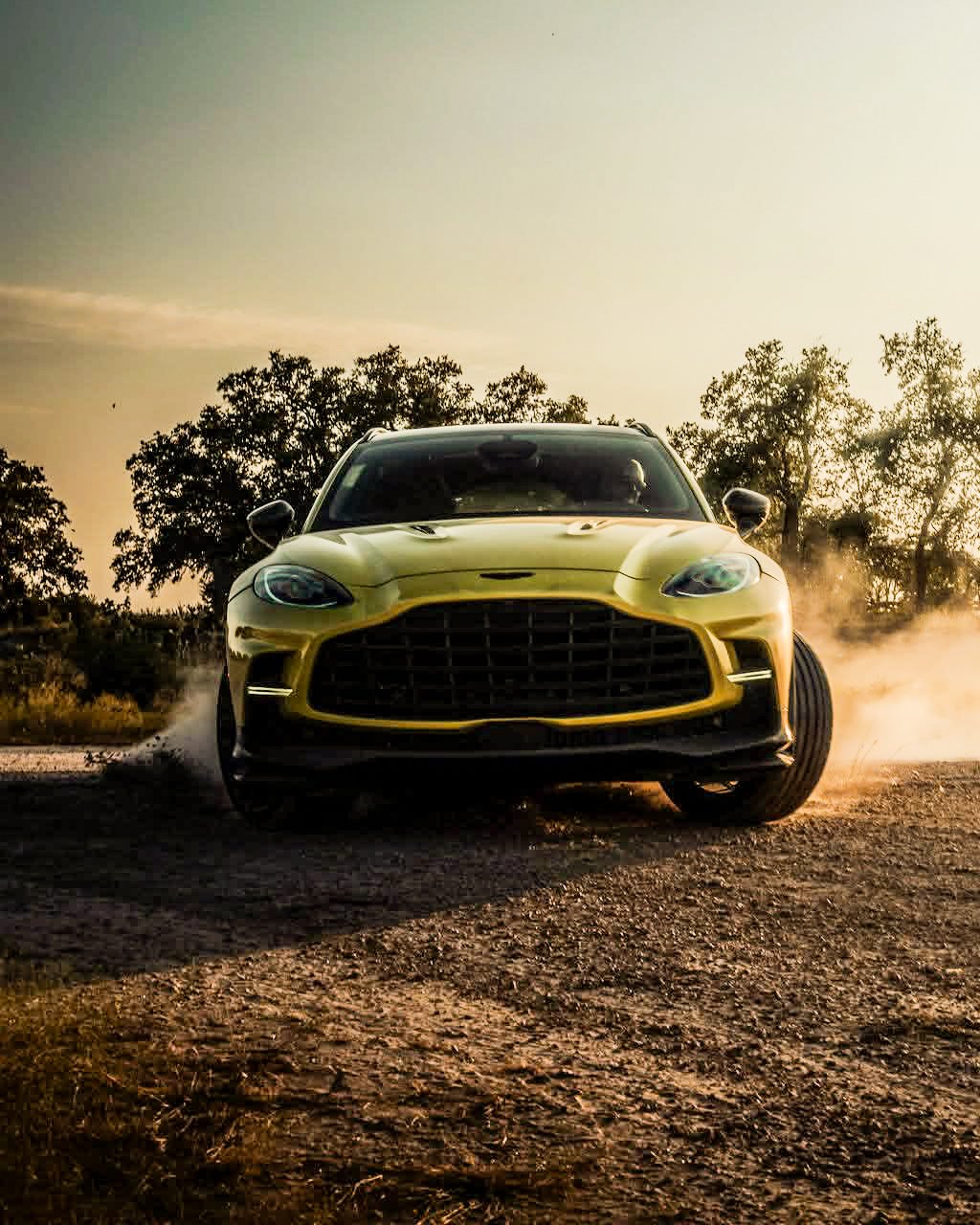 Aston Martin DBX front hero angle